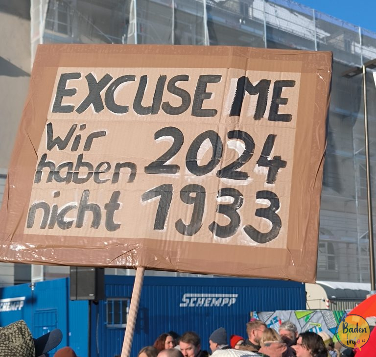 Demonstration gegen Rechts in Karlsruhe