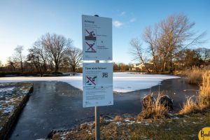 Eislaufen auf Seen der Günther-Klotz-Anlage untersagt