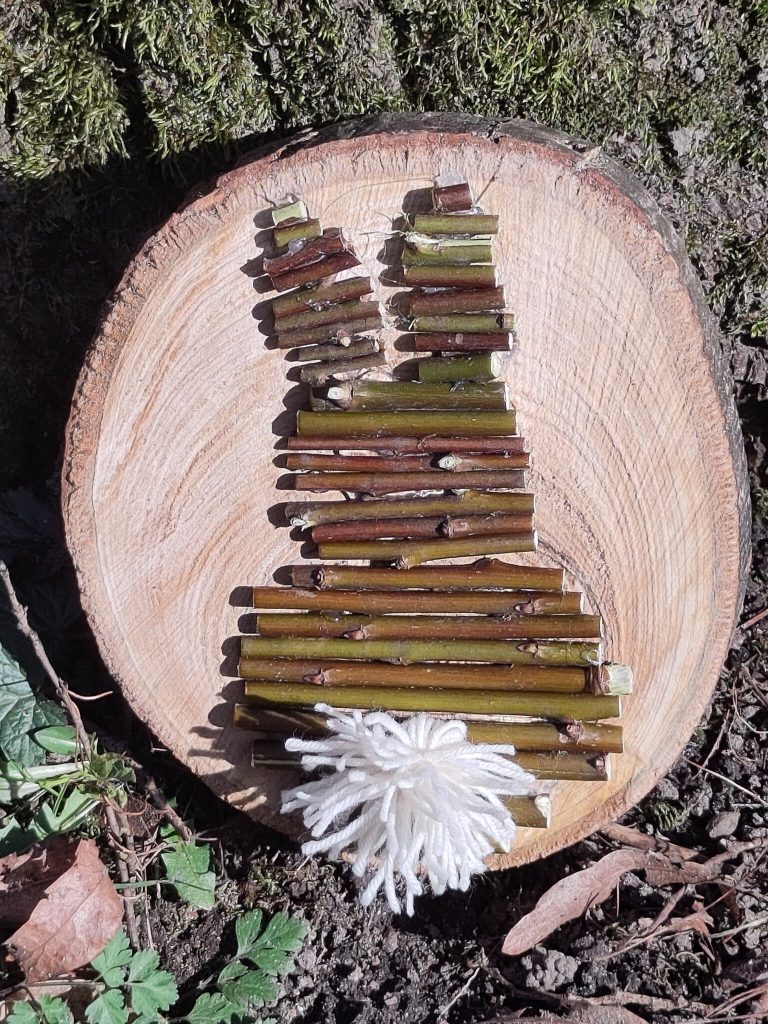 Osterbasteln im Waldklassenzimmer